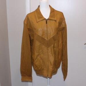 Maxini Leather Jacket Men Size Large